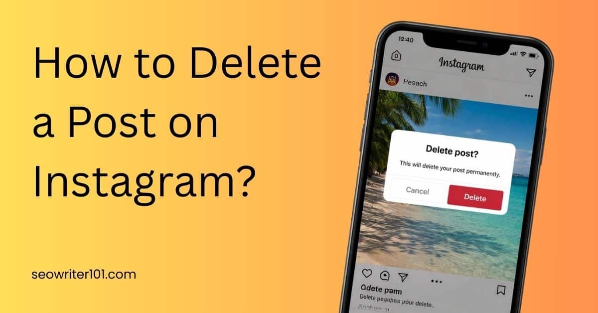 how to delete a post on instagram