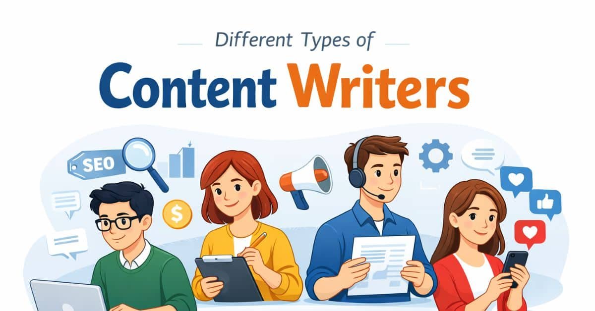 Different Types of Content Writers