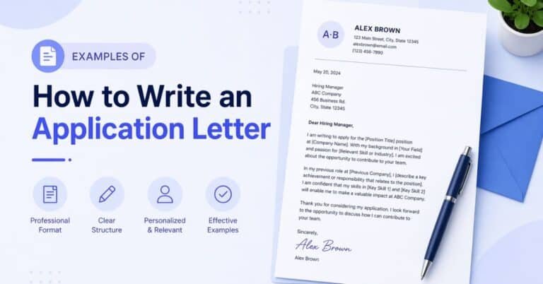 Examples of How to Write an Application Letter