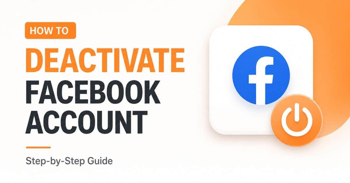 How to Deactivate a Facebook Account