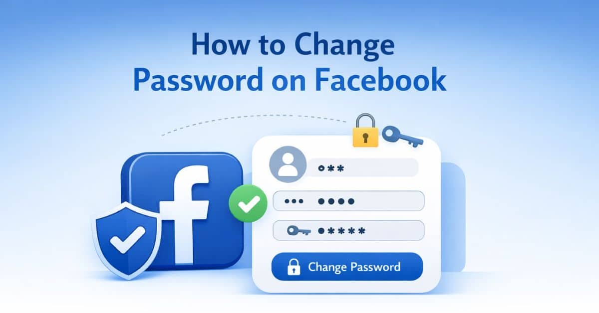 how to change password on facebook