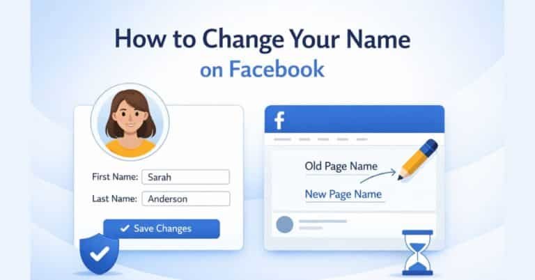 how to change your name on facebook