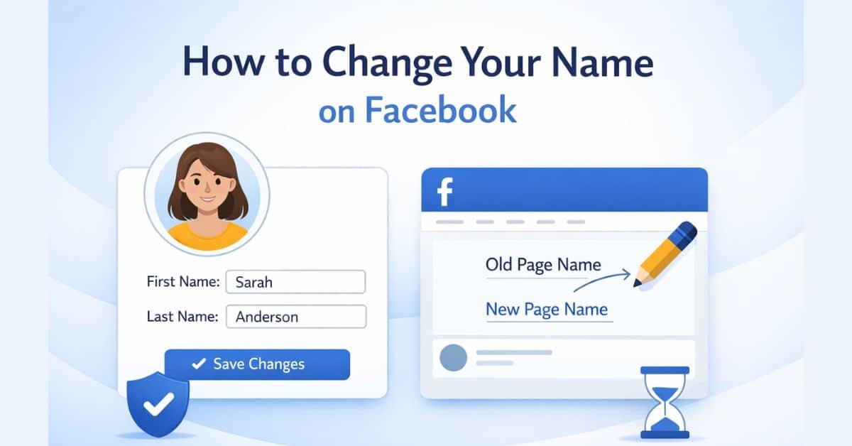 how to change your name on facebook