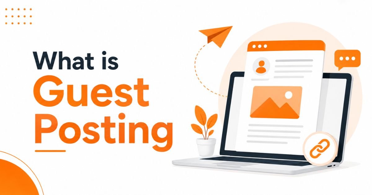 What is guest posting with a guest blog illustration.